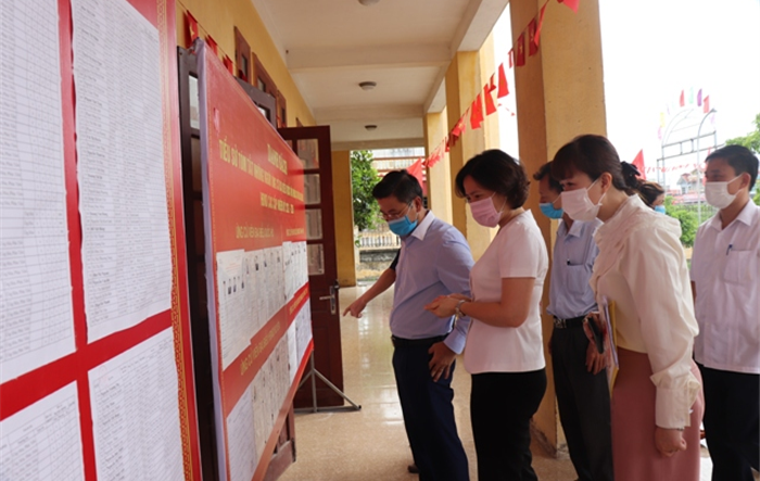 Kiểm tra công tác thông tin, tuyên truyền, cổ động trực quan phục vụ cuộc bầu cử