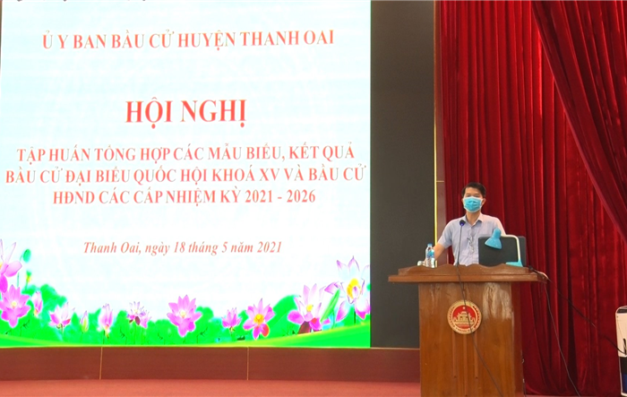 Tập huấn tổng hợp các mẫu biểu, kết quả bầu cử đại biểu Quốc hội khóa XV và đại biểu HĐND các cấp nhiệm kỳ 2021-2026
