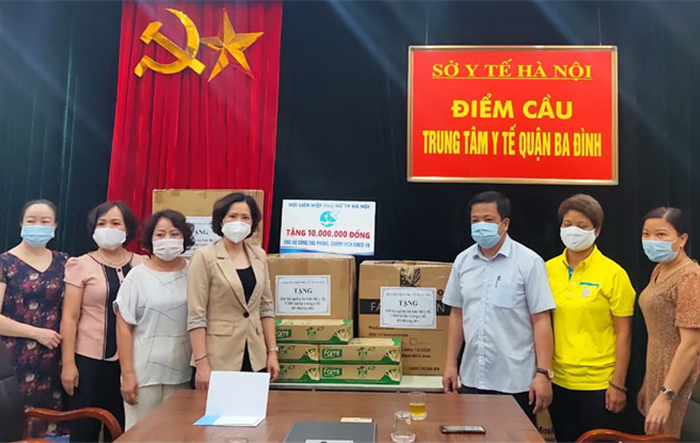 Hội Liên hiệp Phụ nữ Thành phố: Thăm hỏi, động viên các đơn vị thực hiện nhiệm vụ phòng, chống dịch