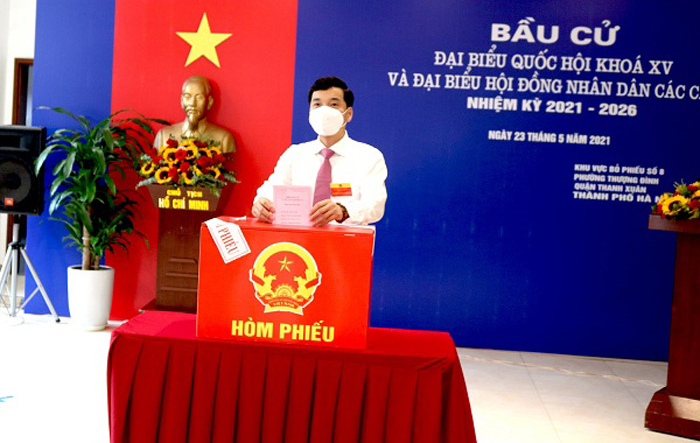 Tưng bừng không khí bầu cử tại quận Thanh Xuân
