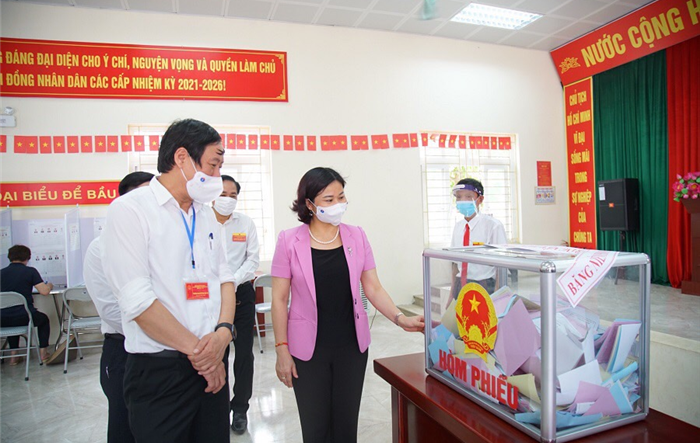 Huyện Thanh Trì: Tỷ lệ cử tri đi bầu cử đạt 98,1%