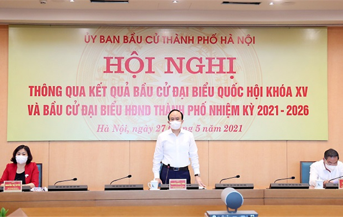 Ủy ban Bầu cử thành phố Hà Nội:  Công bố danh sách 95 đại biểu trúng cử HĐND Thành phố khóa XVI, nhiệm kỳ 2021-2026