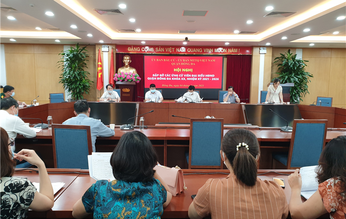 Gặp mặt các ứng cử viên đại biểu HĐND quận Đống Đa khóa XX, nhiệm kỳ 2021-2026  