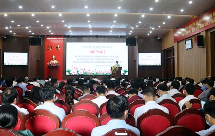 Hội nghị kiểm điểm tiến độ triển khai thực hiện các nhiệm vụ công tác bầu cử 