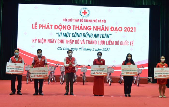 Hội Chữ thập đỏ thành phố Hà Nội phát động Tháng Nhân đạo năm 2021 