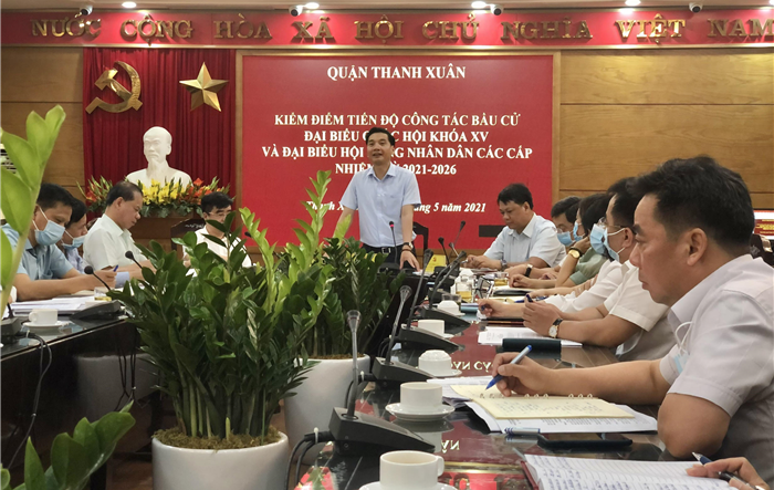 Kiểm điểm tiến độ công tác bầu cử đại biểu Quốc hội và đại biểu HĐND các cấp nhiệm kỳ 2021-2026