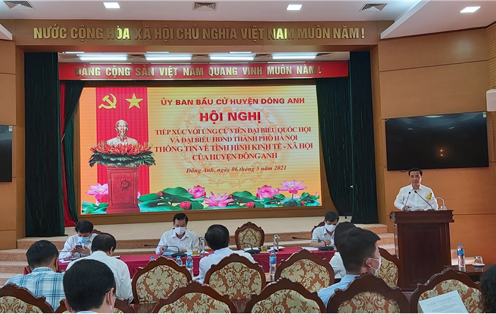 Hội nghị gặp mặt các đại  biểu ứng cử đại biểu Quốc hội khóa XV  và đại biểu HĐND Thành phố nhiệm kỳ 2021-2026