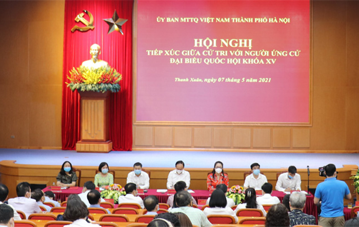 5 ứng cử đại biểu Quốc hội khóa XV tiếp xúc cử tri quận Thanh Xuân