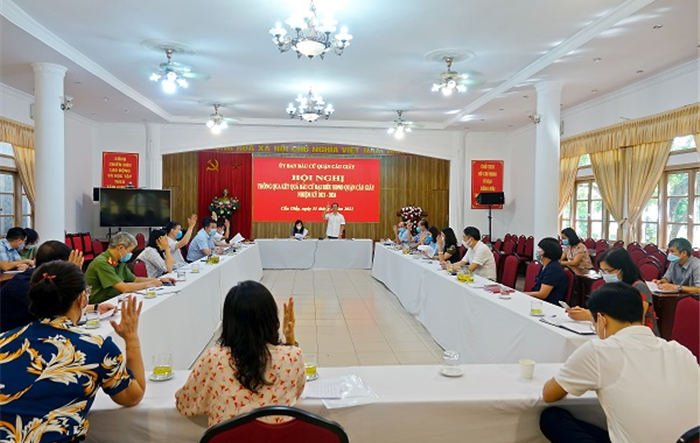 Thông qua kết quả bầu cử đại biểu HĐND quận Cầu Giấy nhiệm kỳ 2021-2026