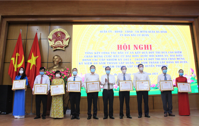 Quận Ba Đình tổng kết công tác bầu cử đại biểu Quốc hội khóa XV và đại biểu HĐND các cấp 