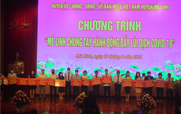 Mê Linh chung tay hành động đẩy lùi dịch Covid-19