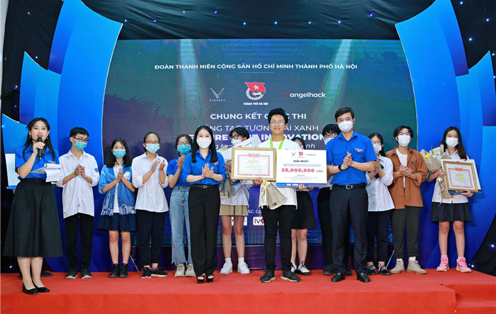 Chung kết Cuộc thi "Sáng tạo tương lai xanh" năm 2021 trong học sinh khối THPT Hà Nội