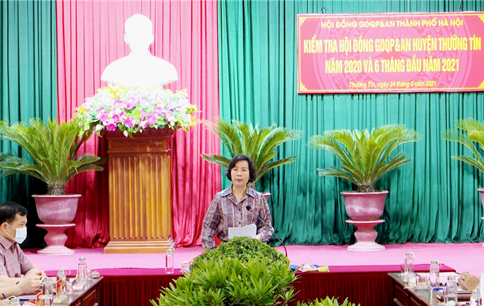 Kiểm tra công tác giáo dục quốc phòng và an ninh tại huyện Thường Tín