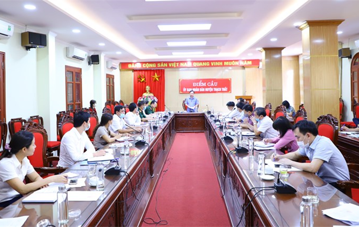 Thạch Thất triển khai diễn tập chiến đấu phòng thủ xã năm 2021