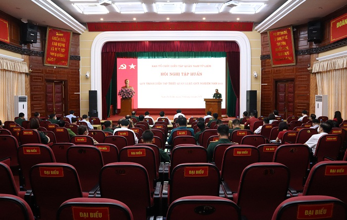 Hội nghị tập huấn diễn tập “Thiết quân luật, giới nghiêm”