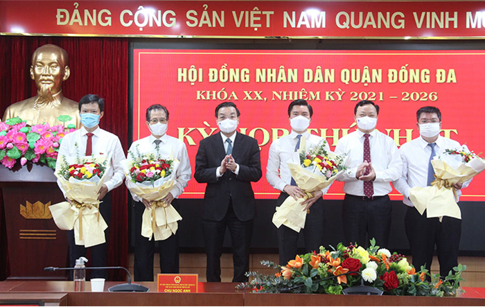 Chủ tịch UBND Thành phố Chu Ngọc Anh dự kỳ họp thứ nhất, HĐND quận Đống Đa khóa XX