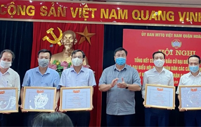 Ủy ban MTTQ Việt Nam quận Hoàng Mai tổ chức Hội nghị tổng kết công tác bầu cử