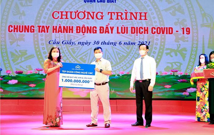 Chương trình "Quận Cầu Giấy chung tay hành động đẩy lùi dịch Covid-19"