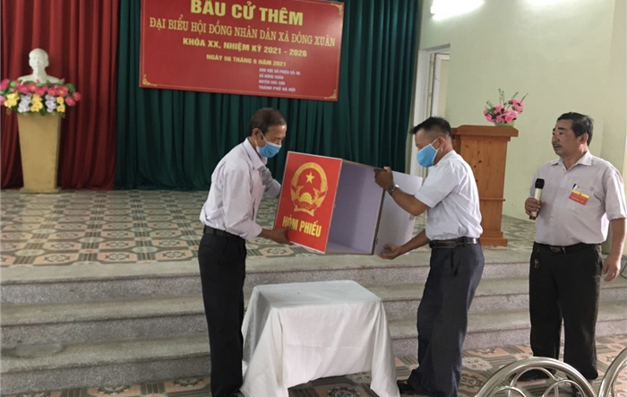 Tỷ lệ cử tri huyện Sóc Sơn đi bầu thêm đại biểu HĐND cấp xã, nhiệm kỳ 2021-2026 đạt 93,66%
