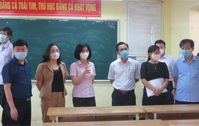 Kiểm tra công tác phòng, chống dịch Covid-19 gắn với công tác chuẩn bị kỳ thi tuyển lớp 10 trên địa bàn huyện Ứng Hòa