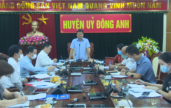 Kiểm tra công tác phòng, chống dịch Covid-19 gắn với chuẩn bị tổ chức kỳ thi tuyển sinh vào lớp 10 THPT,  thi tốt nghiệp THPT Quốc gia năm 2021 tại huyện Đông Anh