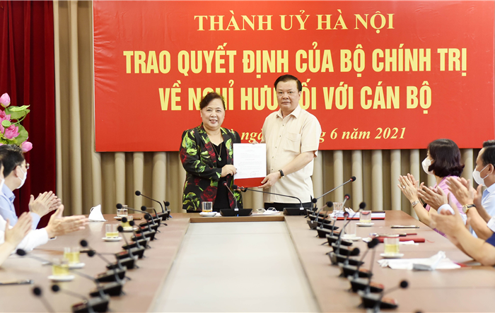 Phó Bí thư Thành uỷ Hà Nội khoá XVI Nguyễn Thị Bích Ngọc nghỉ hưu theo chế độ
