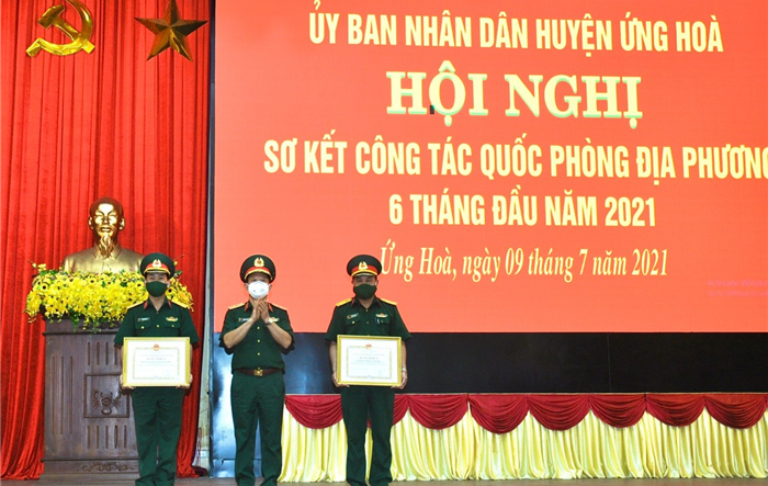 Huyện Ứng Hòa triển khai nhiệm vụ trọng tâm công tác quốc phòng địa phương 6 tháng cuối năm 2021