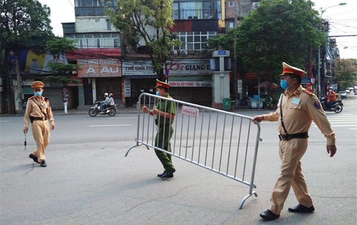 Công an Thành phố triển khai 22 chốt kiểm soát phòng, chống dịch