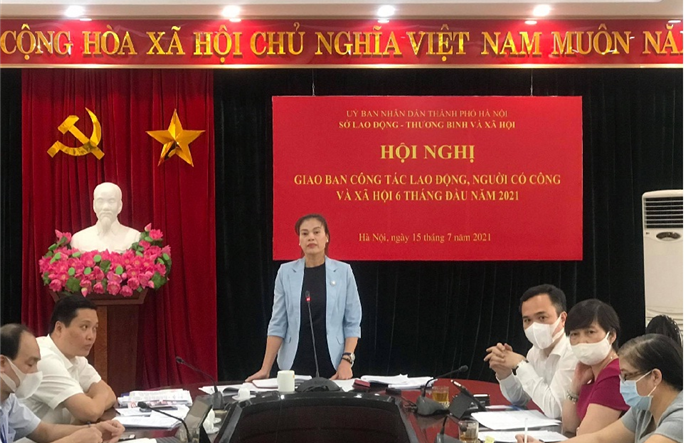 Sở Lao động - Thương binh và Xã hội Hà Nội: Giao ban trực tuyến công tác lao động người có công và xã hội 6 tháng đầu năm 2021 	
