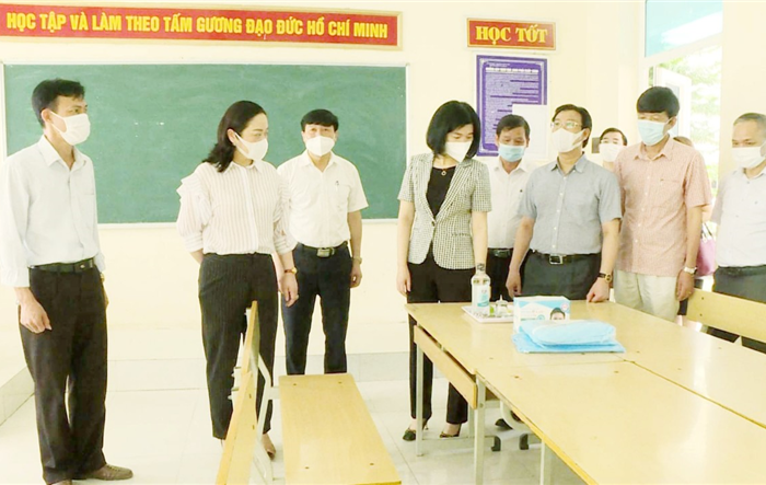 Kiểm tra công tác tổ chức kỳ thi tốt nghiệp THPT năm 2021 trên địa bàn huyện Ứng Hòa