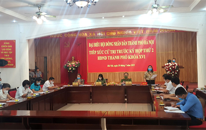 Tăng cường công tác phòng, chống dịch Covid-19 tại hội nghị tiếp xúc cử tri trước kỳ họp thứ hai HĐND Thành phố