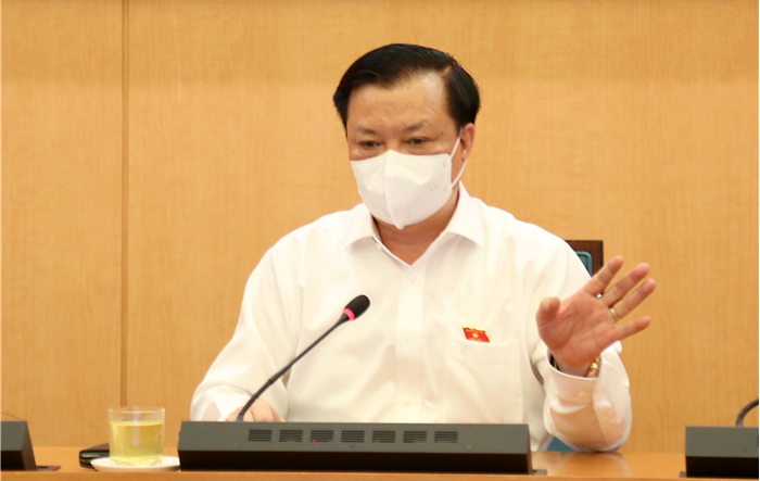 Bí thư Thành ủy Hà Nội Đinh Tiến Dũng yêu cầu chấn chỉnh, thực hiện nghiêm quy định giãn cách xã hội, không để lãng phí "thời gian vàng"