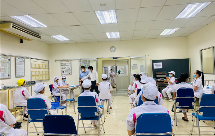 Phối hợp triển khai tốt công tác phòng, chống dịch và tiêm chủng vắc xin phòng Covid-19 tại khu công nghiệp Nội Bài