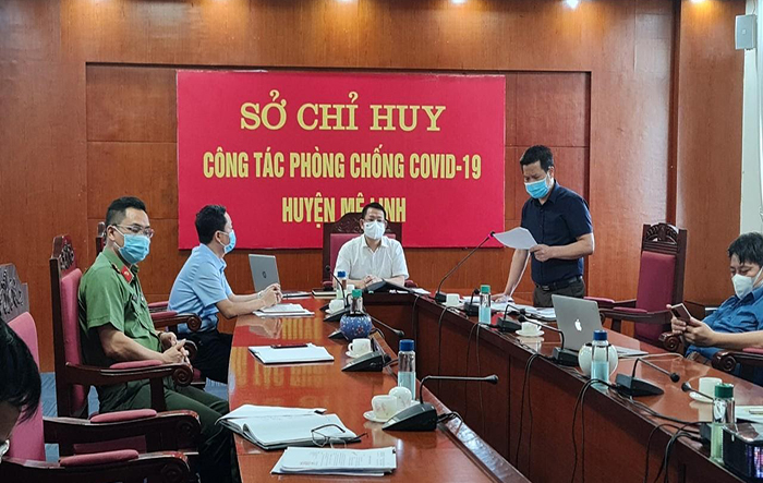 Huyện Mê Linh tiếp tục triển khai quyết liệt các biện pháp phòng, chống dịch Covid-19