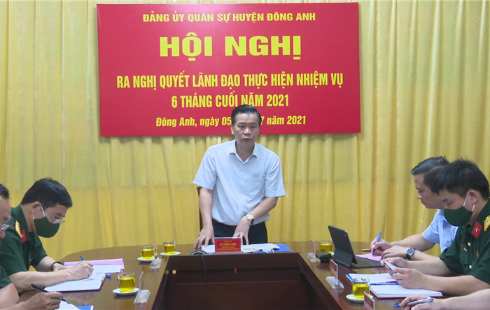 Ban hành Nghị quyết về lãnh đạo thực hiện nhiệm vụ quốc phòng 6 tháng cuối năm 2021