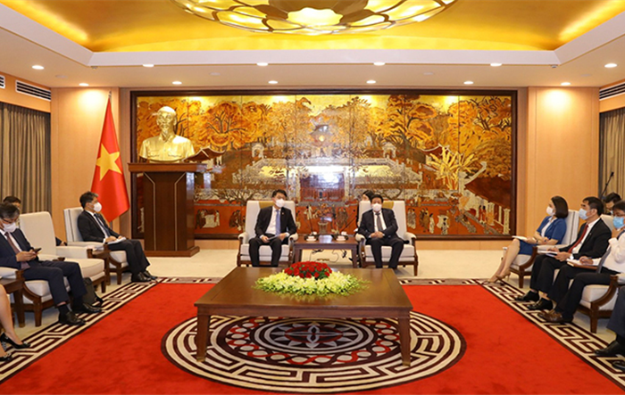 Phó Chủ tịch UBND Thành phố Dương Đức Tuấn tiếp Thứ trưởng Bộ Đất đai, Cơ sở hạ tầng và Giao thông Hàn Quốc 