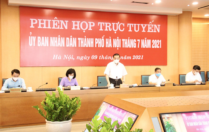 Tập thể UBND thành phố Hà Nội xem xét 6 nội dung trình HĐND thành phố