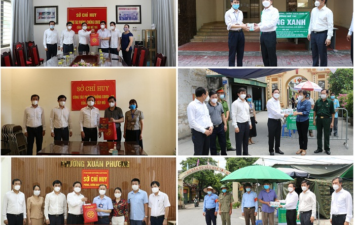 Lãnh đạo quận Nam Từ Liêm kiểm tra công tác phòng, chống dịch tại một số đơn vị trên địa bàn Quận