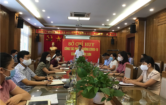 Huyện Sóc Sơn giao ban tiến độ triển khai hỗ trợ người dân, doanh nghiệp bị ảnh hưởng bởi dịch bệnh Covid-19