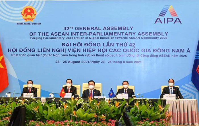Chủ tịch Quốc hội Vương Đình Huệ dự lễ khai mạc và phiên họp toàn thể Đại hội đồng AIPA-42