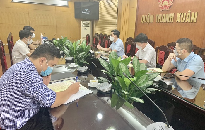 Phó Chủ tịch UBND Thành phố Hà Minh Hải kiểm tra công tác phòng, chống dịch trên địa bàn quận Thanh Xuân  