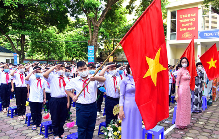 Truyền hình trực tiếp Lễ khai giảng từ Trường THCS Trưng Vương, quận Hoàn Kiếm 