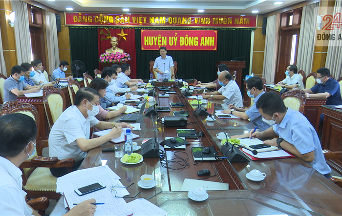 Trưởng ban Tổ chức Thành ủy kiểm tra công tác phòng, chống dịch Covid-19 tại huyện Đông Anh