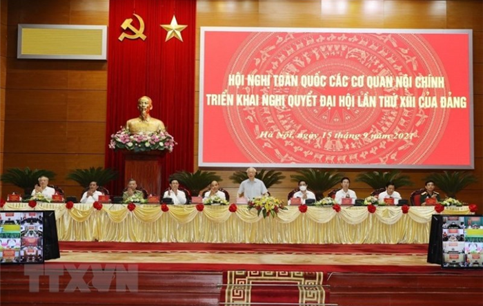 Hội nghị toàn quốc các cơ quan nội chính triển khai Nghị quyết Đại hội XIII của Đảng