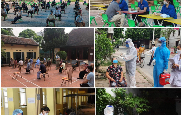 Huyện Ứng Hòa cơ bản hoàn thành kế hoạch tiêm vắc xin và xét nghiệm Covid-19 diện rộng