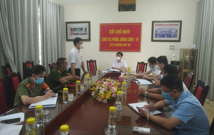 Phó Bí thư Thường trực Quận uỷ Nam Từ Liêm kiểm tra công tác phòng, chống dịch trên địa bàn Quận 