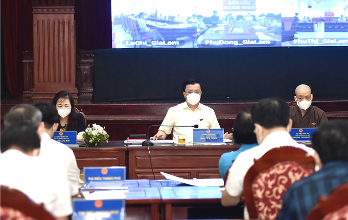Bí thư Thành ủy Hà Nội Đinh Tiến Dũng: Tập trung tháo gỡ khó khăn, tạo thuận lợi tối đa cho sản xuất kinh doanh
