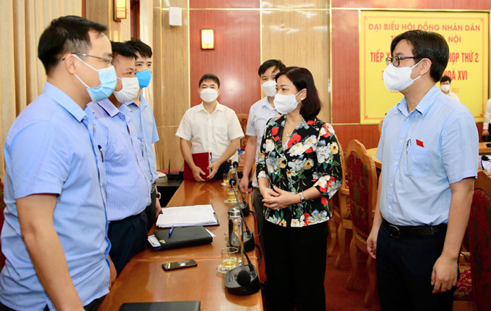 Phó Bí thư Thường trực Thành ủy Nguyễn Thị Tuyến tiếp xúc cử tri huyện Chương Mỹ