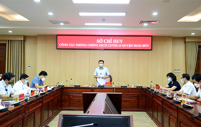 Huyện Hoài Đức: Chuẩn bị tốt các điều kiện phục vụ công tác phòng, chống dịch, tăng cường công tác an sinh xã hội