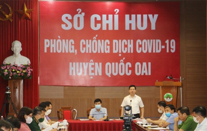 Ban Chỉ đạo phòng, chống dịch Covid-19 huyện Quốc Oai triển khai một số nhiệm vụ trọng tâm